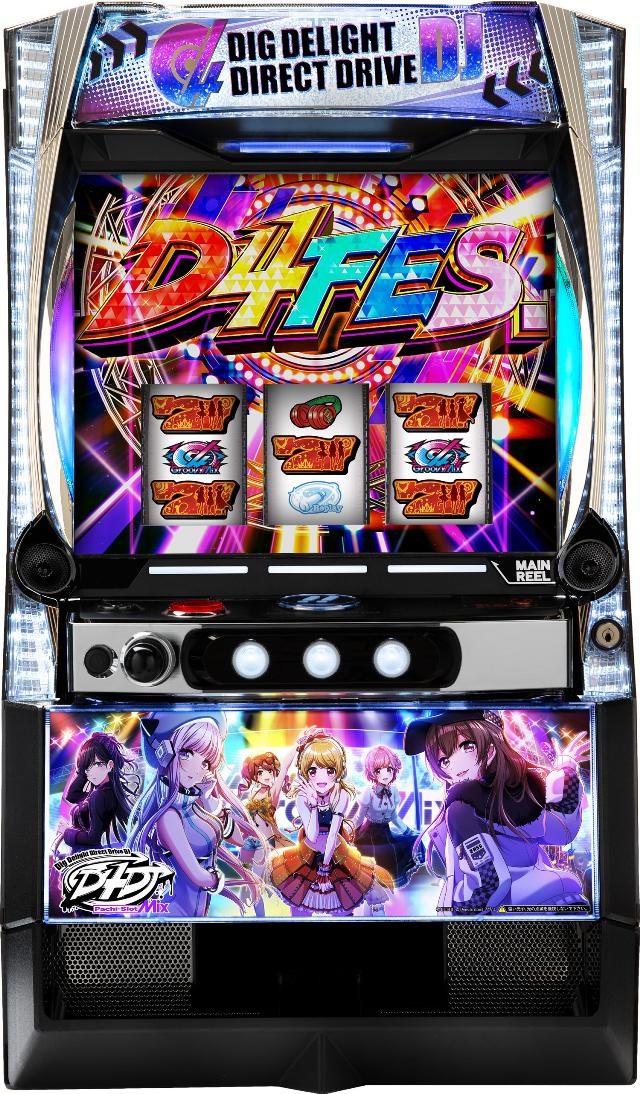 京楽 L D4DJ Pachi-Slot Mix【中古パチスロ 中古スロット 中古実機】＜スマスロ＞